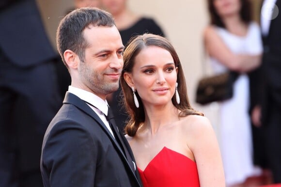 Natalie Portman et son mari Benjamin Millepied - Montée des marches du film "La Tête Haute" pour l'ouverture du 68e Festival du film de Cannes, le 13 mai 2015. 