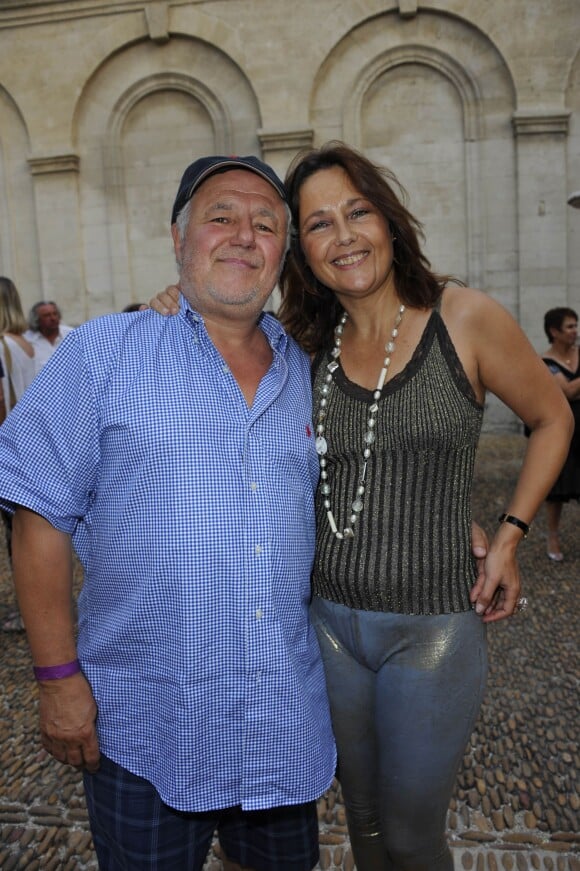 Marc Jolivet et sa femme à Avignon en juillet 2012. 