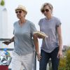 Exclusif - Ellen DeGeneres et sa femme Portia de Rossi se rendent à l'hôpital Cedars Sinai avant d'aller dîner à West Hollywood, le 25 mars 2015.