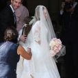  Geri Halliwell et sa fille Bluebell - Mariage de Geri Halliwell et Christian Horner en l'&eacute;glise de Woburn le 15 mai 2015&nbsp; 