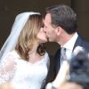 La chanteuse Geri Halliwell et Christian Horner - Mariage de Geri Halliwell et Christian Horner en l'église de Woburn le 15 mai 2015 