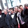 Matthieu Taponier, Mendy Cahan, guest, Urs Rechn, Clara Royer, Laszlo Nemes, Matyas Erdely, Geza Rohrig - Montée des marches du film "Le fils de Saul" lors du 68e Festival International du Film de Cannes, le 15 mai 2015.