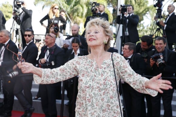 Annie Cordy - Montée des marches du film "Mia Madre" lors du 68e Festival International du Film de Cannes, le 16 mai 2015.