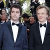 Alex Lutz et Bruno Sanches - Montée des marches du film "Mia Madre" lors du 68e Festival International du Film de Cannes, le 16 mai 2015.