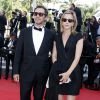 Bruno Debrandt et sa femme Marie Kremer - Montée des marches du film "Mia Madre" lors du 68e Festival International du Film de Cannes, le 16 mai 2015.