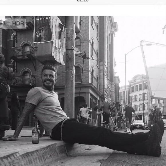 David Beckham - photo publiée sur son compte Instagram le 12 mai 2015