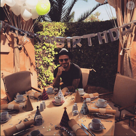 David Beckham - photo publiée sur son compte Instagram le 2 mai 2015
