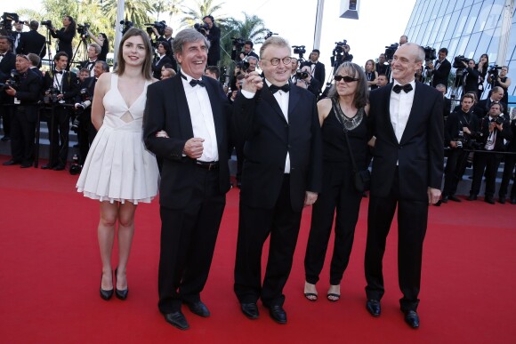 Bernard Menez, Dominique Besnehard - Montée des marches du film "Inside Out" (Vice-Versa) lors du 68e Festival International du Film de Cannes, le 18 mai 2015.