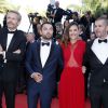 Lambert Wilson, Guillaume Gouix, Virginie Ledoyen, Eric Hannezo - Montée des marches du film "Enragés" lors du 68e Festival International du Film de Cannes, le 18 mai 2015.