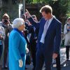 Le prince Harry présentait le 18 mai 2015 à la reine Elizabeth II d'Angleterre le jardin de son association Sentebale lors du Chelsea Flower Show, à Londres.