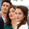 Jérémie Elkaïm, Valérie Donzelli, Anaïs Demoustier - Photocall du film "Marguerite et Julien" lors du 68e Festival international du film de Cannes le 19 mai 2015