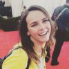 Pauline Ducruet, fille de la princesse Stéphanie de Monaco, sur le tapis rouge du Met Gala à New York le 4 mai 2015, jour de ses 21 ans. Photo Instagram du 5 mai 2015.