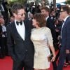 Emma de Caunes et son mari Jamie Hewlett - Montée des marches du film "Youth" lors du 68e Festival de Cannes, le 20 mai 2015.