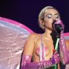 Miley Cyrus lors d'un concert à l'afterparty Adult Swim Upfront au Terminal 5 à New York, le 13 mai 2015