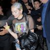 Miley Cyrus arrive à l'aéroport JFK de New York, le 13 mai 2015