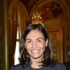 Inés Sastre lors de la remise de la médaille Grand vermeil de la Ville de Paris à Rafael Nadal à Paris le 21 mai 2015
