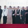 Chang Chen, Shu Qi, Sheu Fang-Yi, Hsieh Hsin-Ying, Hou Hsiao-Hsien, Zhou Yun, Satoshi Tsumabuki - Montée des marches du film "Nie Yinniang" (The Assassin) lors du 68e Festival International du Film de Cannes, le 21 mai 2015.