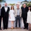 Jean-Baptiste Dupont, Dan Warner, Isabelle Huppert, Guillaume Nicloux, Gérard Depardieu, Sylvie Pialat - Photocall du film "Valley of Love" lors du 68e festival de Cannes le 21 mai 2015.