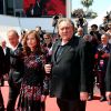 Dan Warner, Gérard Depardieu, Isabelle Huppert et Guillaume Nicloux - Montée des marches du film "Valley of Love" lors du 68e Festival International du Film de Cannes, le 22 mai 2015.