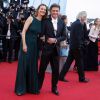 Carole Bouquet et son compagnon Philippe Sereys de Rothschild - Montée des marches du film "The Little Prince" (Le Petit Prince) lors du 68e Festival International du Film de Cannes, le 22 mai 2015.