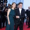 Carole Bouquet et son compagnon Philippe Sereys de Rothschild - Montée des marches du film "The Little Prince" (Le Petit Prince) lors du 68e Festival International du Film de Cannes, le 22 mai 2015.