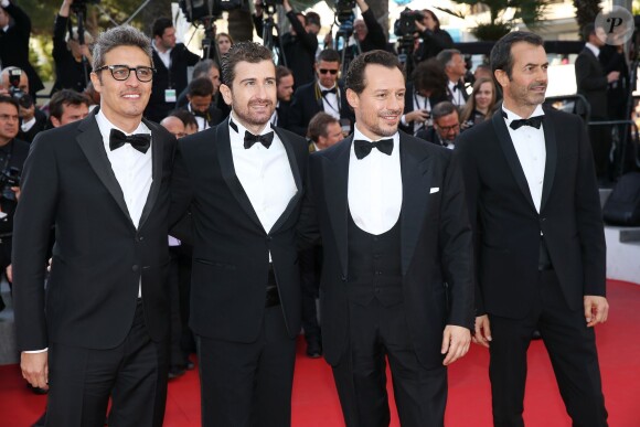 Pierfrancesco Diliberto (Pif), Alessandro Siani, Stefano Accorsi, Andrea Occhipinti - Montée des marches du film "The Little Prince" (Le Petit Prince) lors du 68e Festival International du Film de Cannes, le 22 mai 2015.