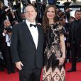 Harvey Weinstein et sa femme Georgina Chapman - Montée des marches du film "The Little Prince" (Le Petit Prince) lors du 68e Festival International du Film de Cannes, le 22 mai 2015.