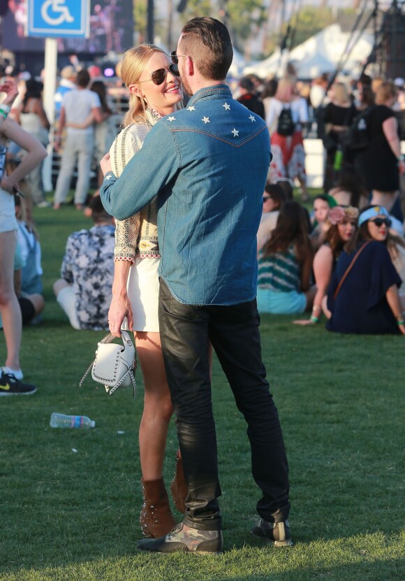 Kate Bosworth et son mari Michael Polish au 2ème jour du Festival "Coachella Valley Music and Arts" à Indio, le 11 avril 2015 