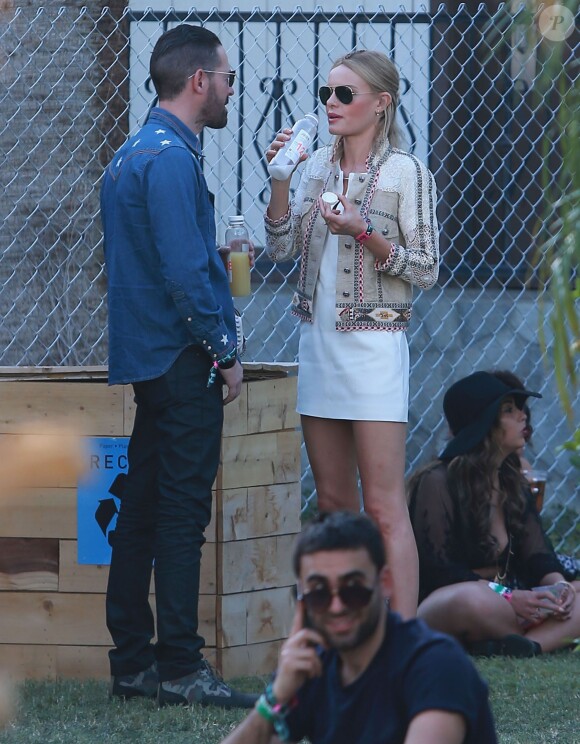 Kate Bosworth et son mari Michael Polish au 2ème jour du Festival "Coachella Valley Music and Arts" à Indio, le 11 avril 2015  
