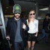 Kate Bosworth et son mari Michael Polish arrivent à l'aéroport de LAX à Los Angeles, le 6 mai 2014  