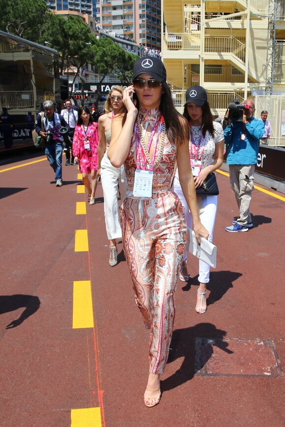 Kendall Jenner, Gigi Hadid et Bella Hadid - People au Grand Prix de formule 1 de Monaco le 24 mai 2015  