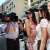 Kendall Jenner, Bella Hadid et sa soeur Gigi Hadid - People au Grand Prix de formule 1 de Monaco le 24 mai 2015