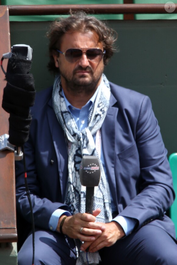 Henri Leconte à Roland-Garros le 26 mai 2015.