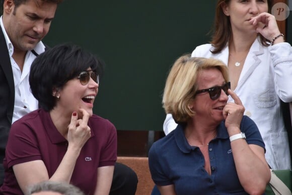 Liane Foly et Arianne Massenet à Roland-Garros le 26 mai 2015.