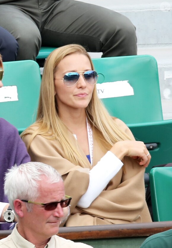 Jelena Djokovic à Roland-Garros le 26 mai 2015.