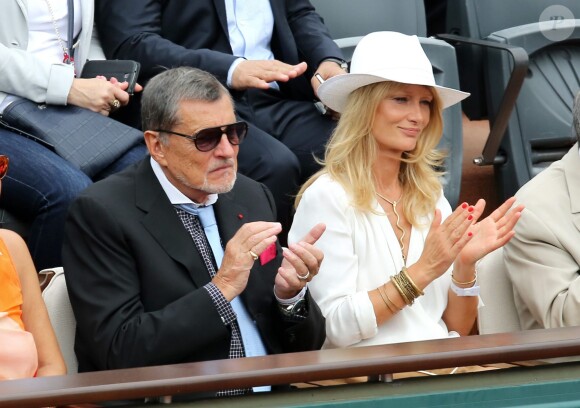Jean-Claude Camus, sa fille Isabelle à Roland-Garros le 26 mai 2015.