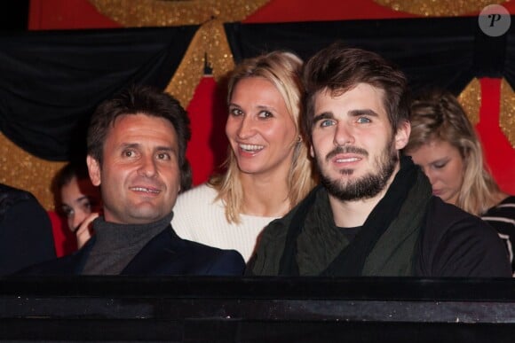 Hugo Bonneval, Tatiana Golovin et Fabrice Santoro à Paris le 1er février 2015.