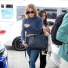 Jennifer Lopez arrive à LAX à Los Angeles pour prendre l'avion, le 26 mai 2015  