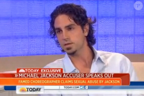 Wade Robson, invité de Matt Lauer dans "Today", raconte les sévices que lui a fait subir Michael Jaskson. sur la chaîne ABC, le 16 mai 2013.