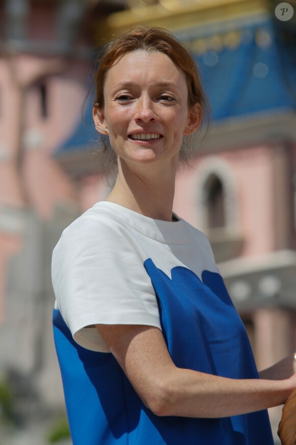 Audrey Marnay participe au lancement de la Fête Givrée à Disneyland Paris, à Marne-la-Vallée, le 30 mai 2015.