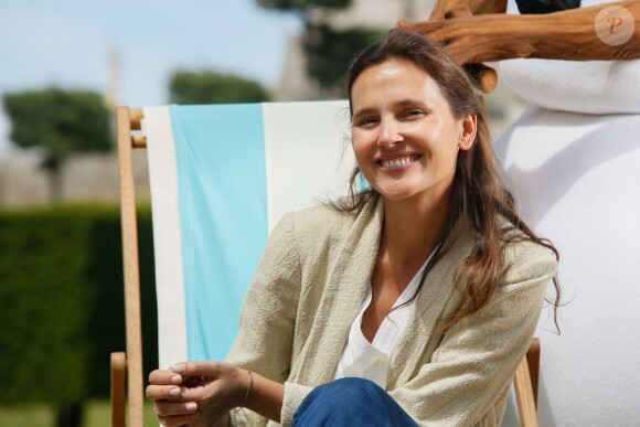 Virginie Ledoyen participe au lancement de la Fête Givrée à Disneyland Paris, à Marne-la-Vallée, le 30 mai 2015.