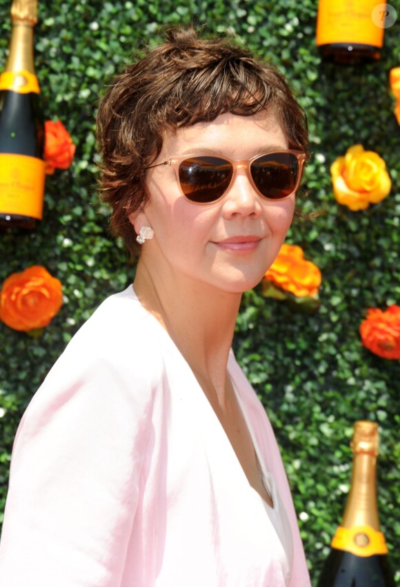 Maggie Gyllenhaal lors du 8e tournoi de Polo Veuve Clicquot près de New York le 30 mai 2015