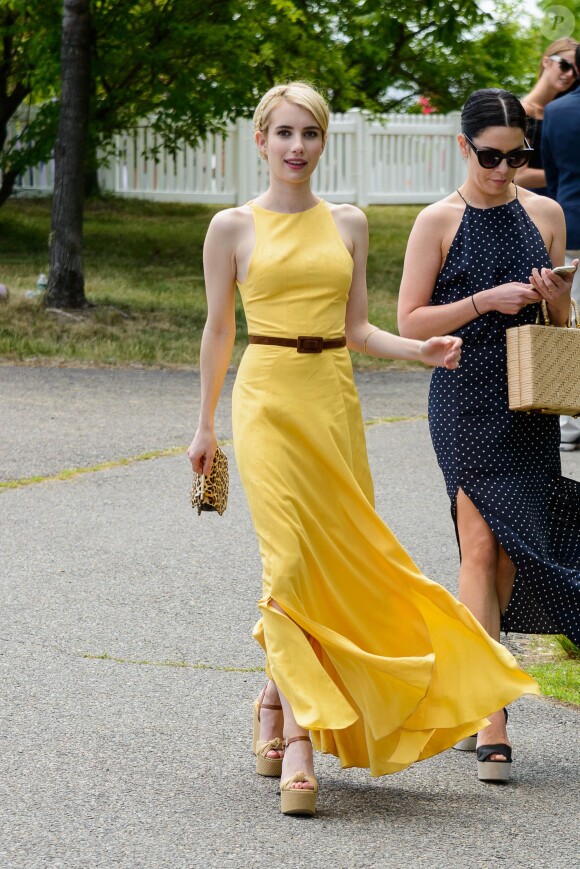 Emma Roberts à la journée annuelle Veuve Clicquot Polo Classic, le 30 mai 2015 - Liberty Island