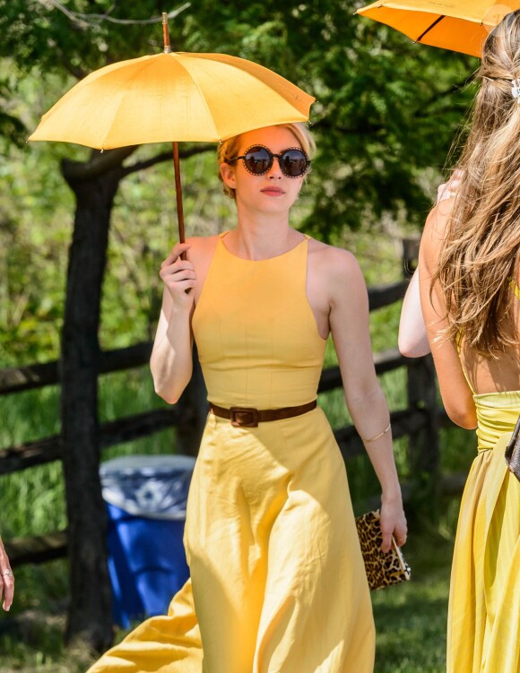 Emma Roberts à la journée annuelle Veuve Clicquot Polo Classic, le 30 mai 2015 à Liberty Island