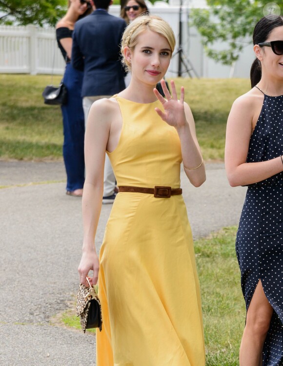 Emma Roberts à la journée annuelle Veuve Clicquot Polo Classic, le 30 mai 2015 à Liberty Island
