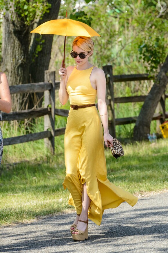 Emma Roberts à la journée annuelle Veuve Clicquot Polo Classic, le 30 mai 2015 à Liberty Island