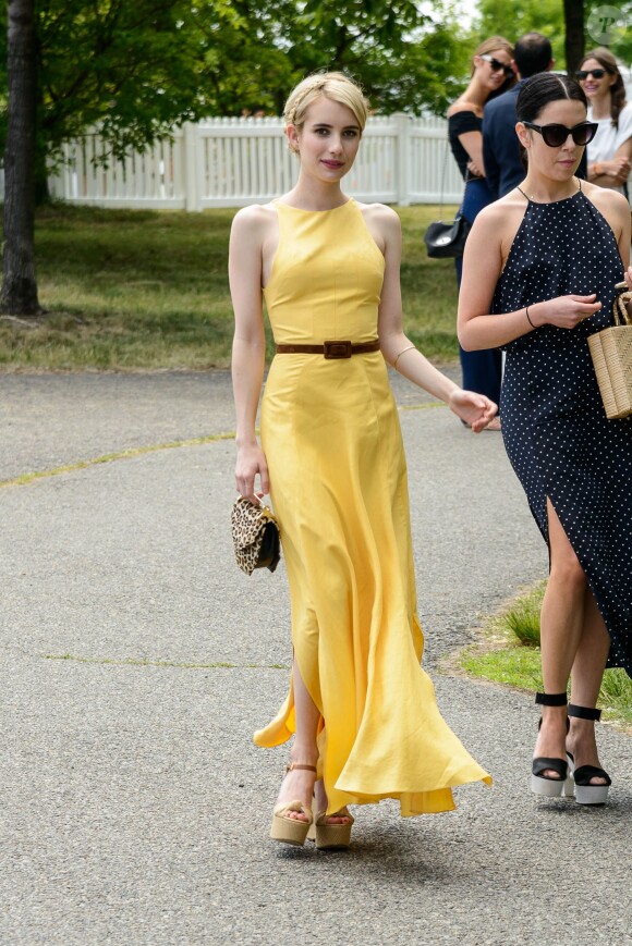Emma Roberts à la journée annuelle Veuve Clicquot Polo Classic, le 30 mai 2015 - Liberty Island