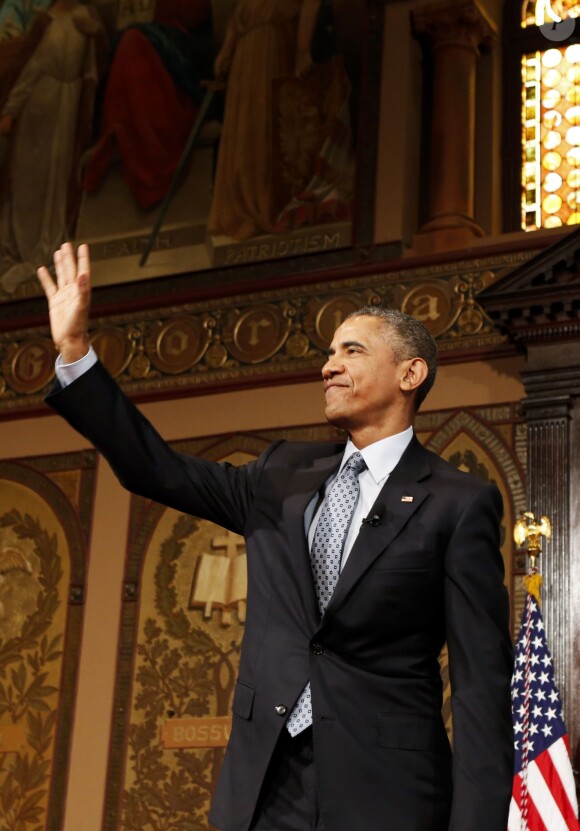Barack Obama à l'université de Georgetown à Washington le 12 mai 2015.