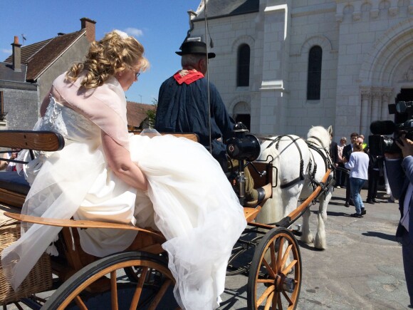 Exclusif - Voici le mariage de Véronique et Thierry (L'amour est dans le pré, saison 9) à Valençay. Parmi les invités figuraient les anciens participants de l'émission. Le 23 mai 2015.