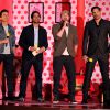 Channing Tatum, Joe Manganiello, Matt Bomer et Adam Rodriguez aux MTV Movie Awards 2015 à Los Angeles.